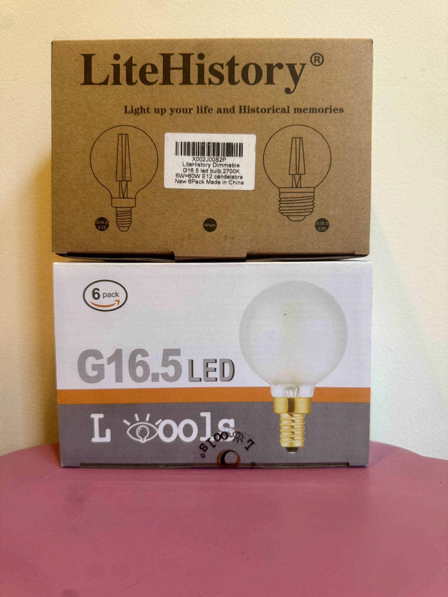 G16.5 LED bulbs 2x6 Pack NEW in box 