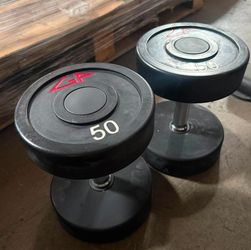 Blowout GP Urethane Dumbbells 50lb (Pair)