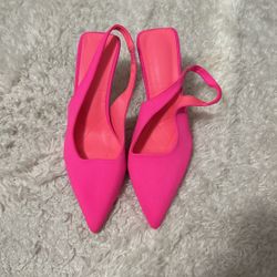 Ladies Hot Pink Heels