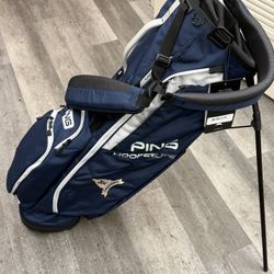 PING HooferLite Navy Golf Bag 