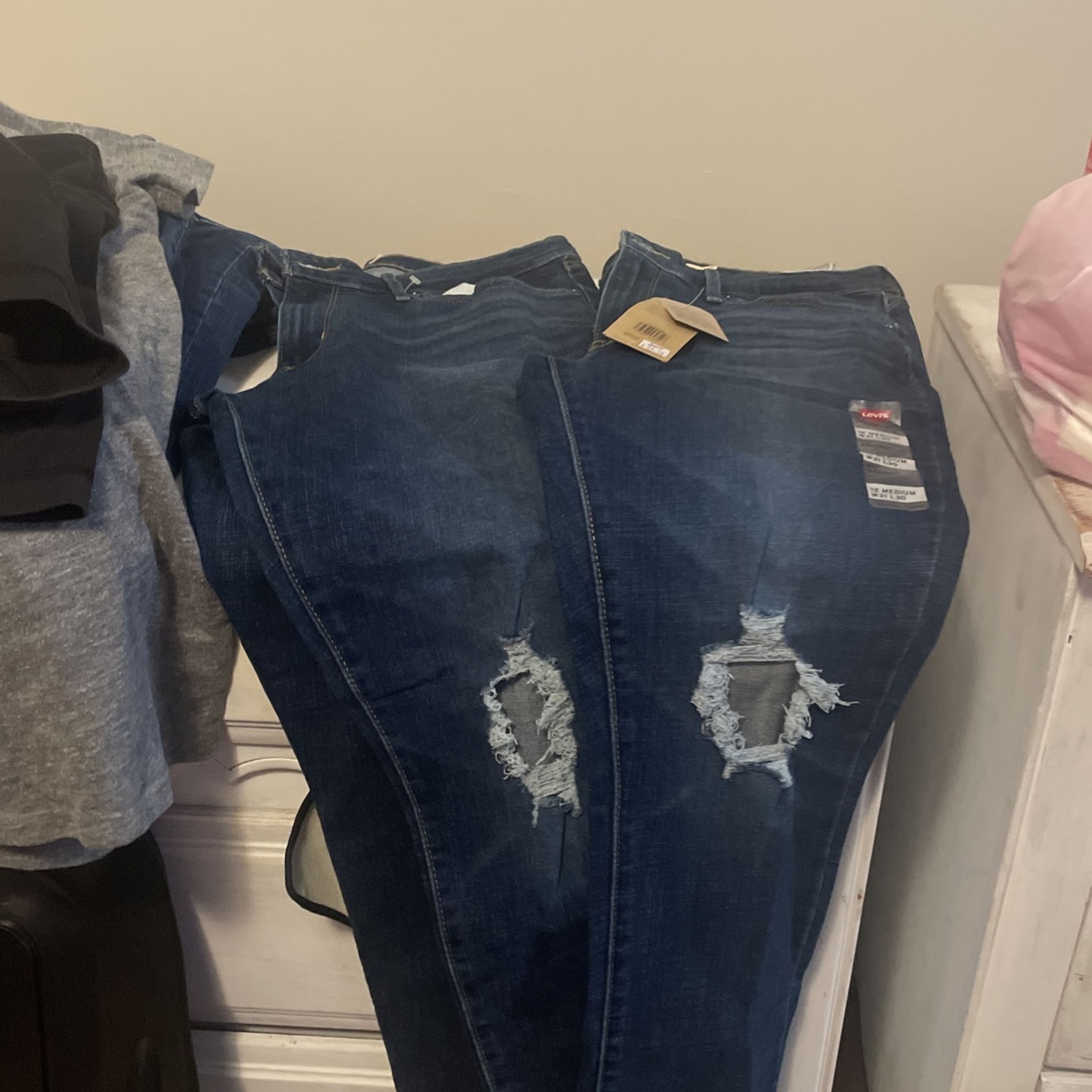 Levi Jeans With Tags Never Worn Size 14 "2" Pair