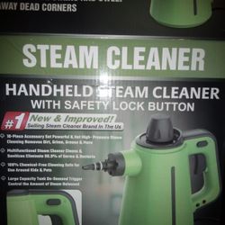 HANDHELD STEAM CLEANER WITH SAFETY LOCK BUTTON

Improved! Selling Steam Cleaner Brand In The Us

#

10-Piece Accessory Set 