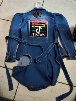Custom Girl TokTok Jean Jacket Youth 12