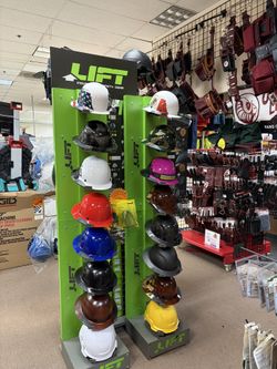 LIFT INDUSTRIAL SAFETY GEAR HARD HATS AVAILABLE/ GLOVES, KNEEPADS, GLOVE CLIP, BACKPACK, & TOOL BAG ALSO AVAILABLE 
