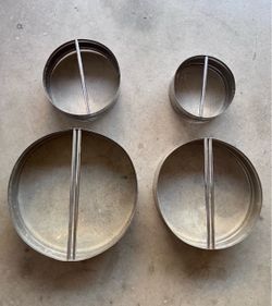ntage Toppo Commercial Pizza Dough Cutting Rings – Set of 4