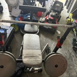 Olympic-style Bench With 345lbs In Weights