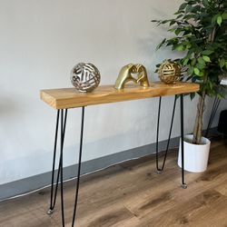 Solid Wood Console Entryway Table 