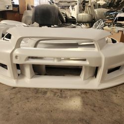 Lancer Evo X Varis Style V2 Bumper With Fiberglass Lip