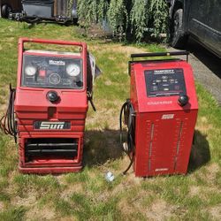 snap-on CARBON CLEAN MOTORVAC + Sun Transtech II Automatic Transmission Flush Fluid Service Machine System