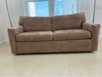 Heavy Comfort Sleeper Sofa/ Couch (Microfiber/Tan Brown) - You Haul!