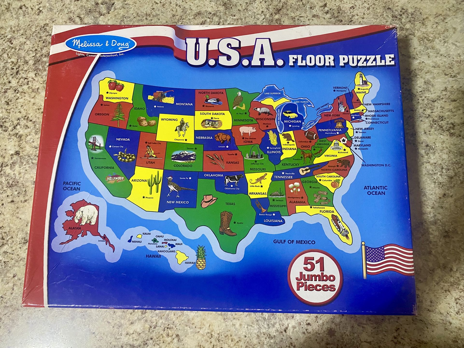 Melissa & Doug USA Floor Puzzle