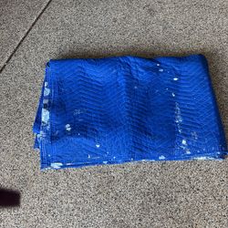 Three Heavy Duty Moving / Construction Blanket – Blue