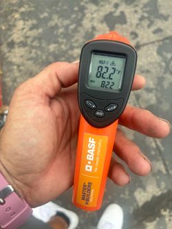 Orange Infrared Thermometer Gun