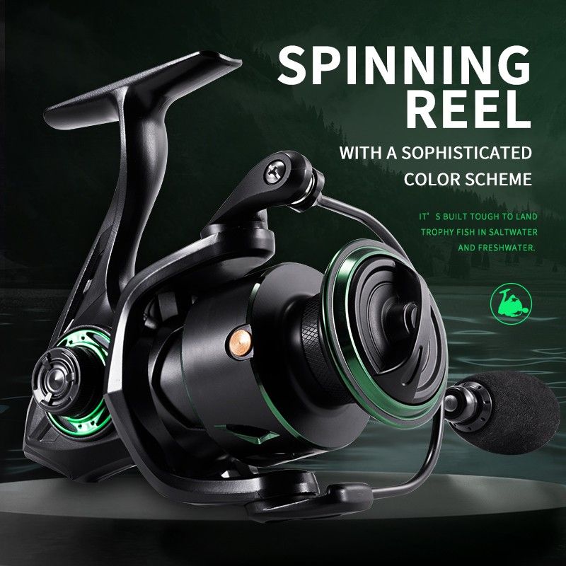 Fishing Reel C4000 Reels Spinning Reels Metal Spool and Handle for Saltwater and Freshwater Fishing