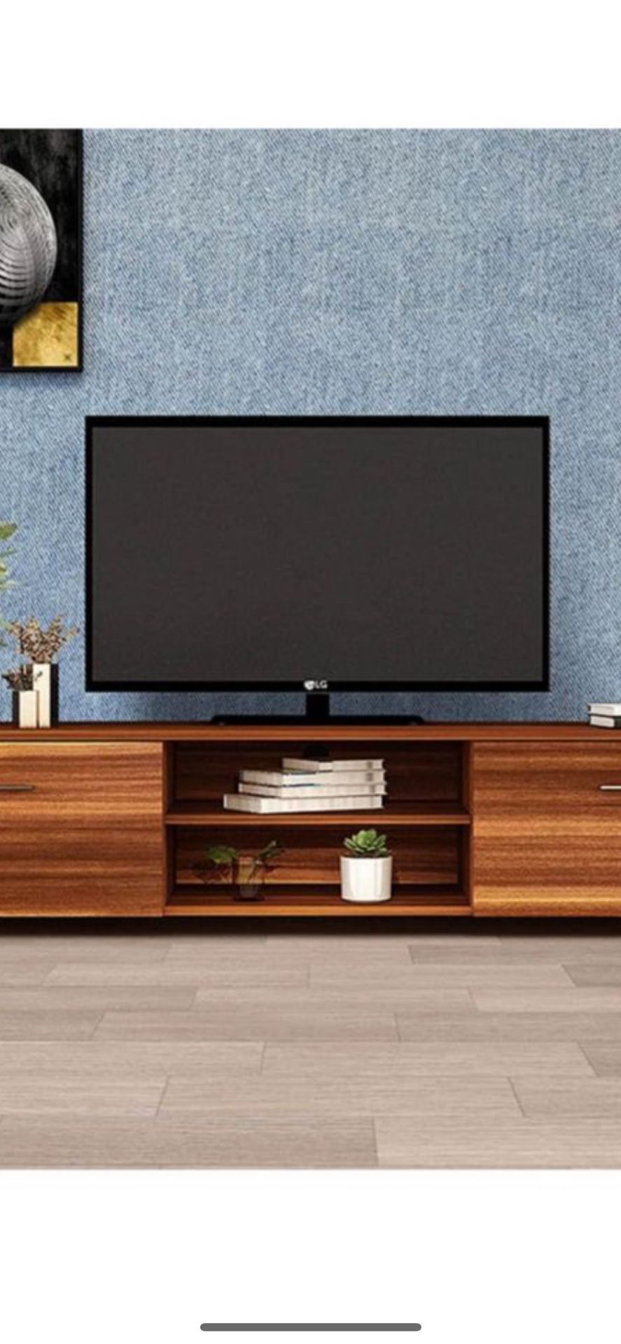 TV Stand for 70 Inch TVs, Media Console Entertainment Center Television Table 