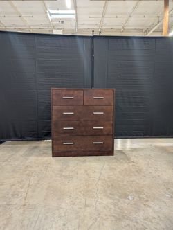 Four-Drawer Wood Chest with Modern Bar Pulls