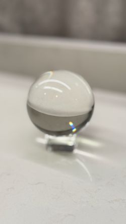 Crystal sphere for elevated décor or creative projects