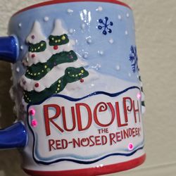 Rudolph the Red Nose Reindeer ~ Musical Light-Up Mug ~ 2007 by Coynes & Co. / New in Box - Open Box / **Working!
