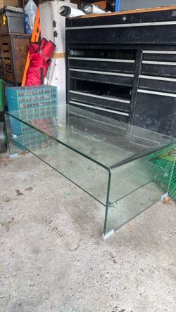 Glass coffee table