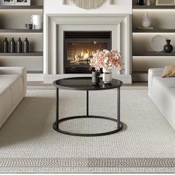 Small Round Glass Coffee Table 