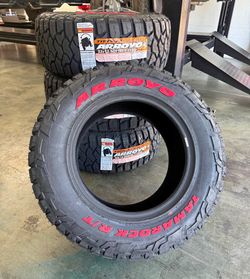 ‼️📲33x12.50R17 Arroyo Tamarock RT tires new installed and balanced