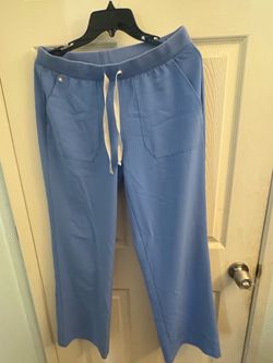 Figs scrub pants ceil blue - small