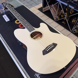 Ibanez Talman TCY10E Ivory High Gloss Acoustic Electric Guitar NEW!