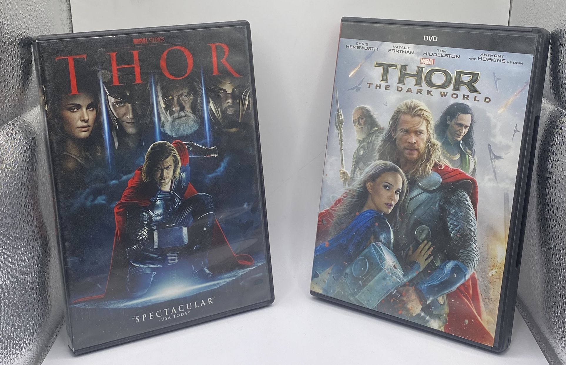 BUNDLE OF PACK 2 MARVEL THOR DVD: (THOR & THOR THE DARK WORLD) !
