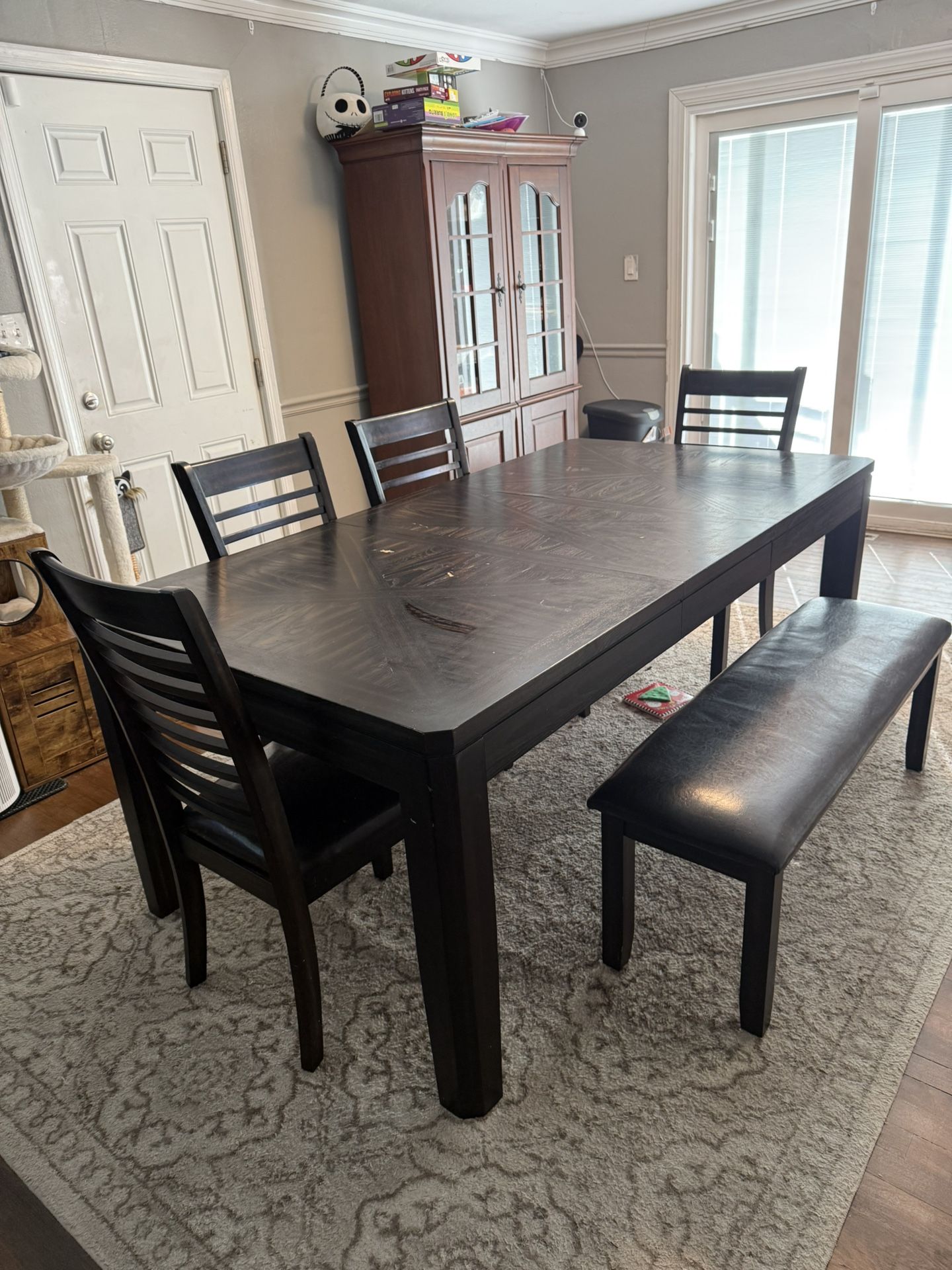 Dining Table With Add-in Leaf Attachment