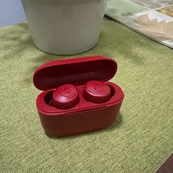 JLAB Go Pop+ Earbuds Wireless,Red