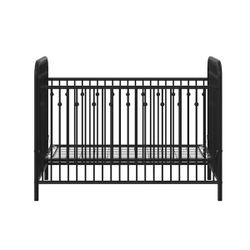 New Black Metal Baby Crib 