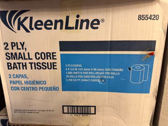 KleenLine 2-Ply Small Core Bath Tissue 36 Rolls