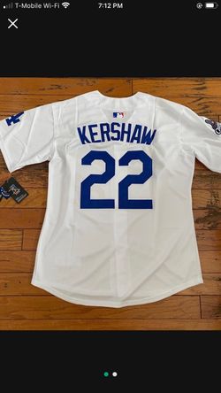 White Los Angeles dodgers Clayton kershaw jersey