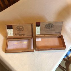 Pair Of Empty Padron Cigar Boxes - Compare @$35+