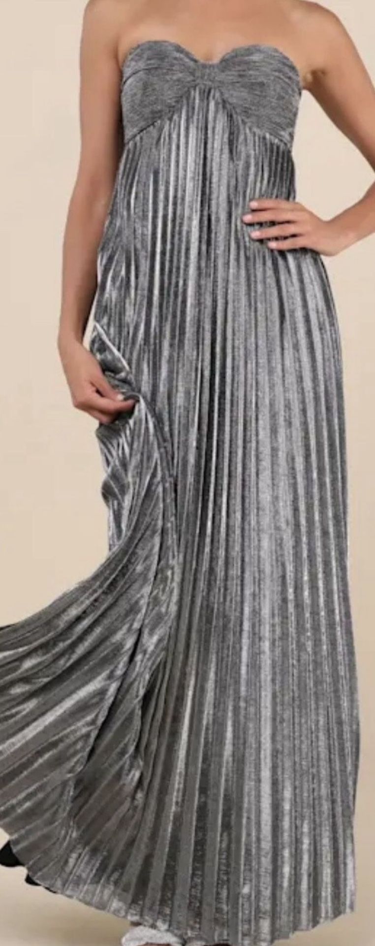 Silver Gown Dress
