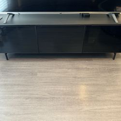 TV Stand w/ 3 Storage Doors, Up To 70 Inches TV