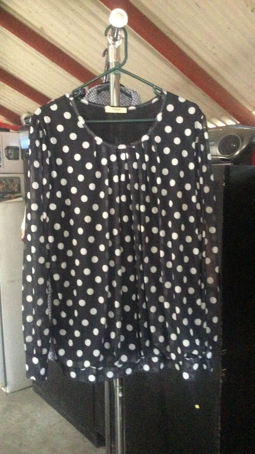 Polka Dot Long Sleeved Blouse