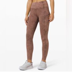 Lululemon Fast & Free Tight 25” Ice Dye Size 4