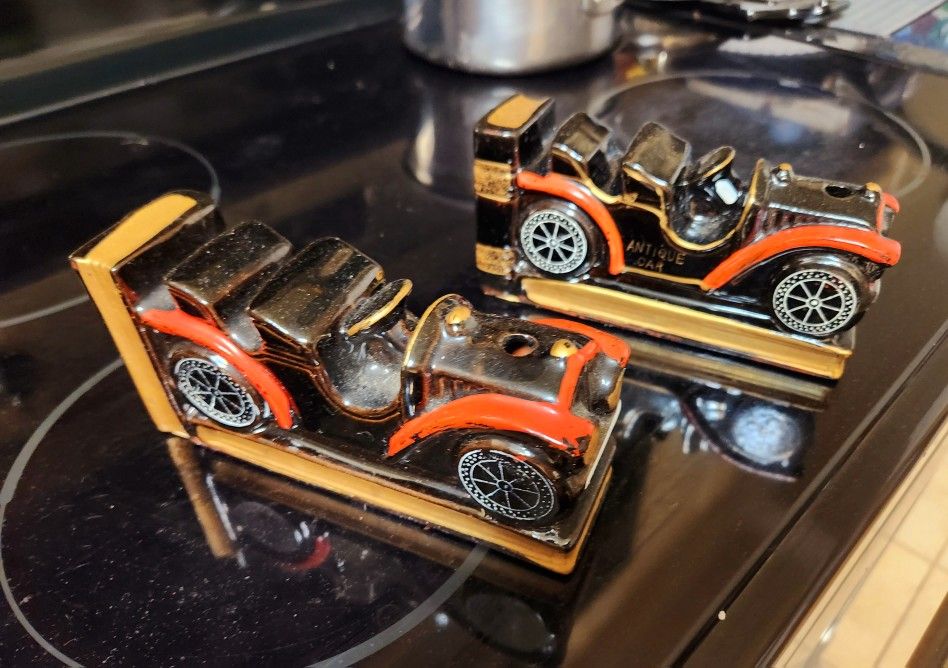 X2 Made In Japan Antique Car Book Holders