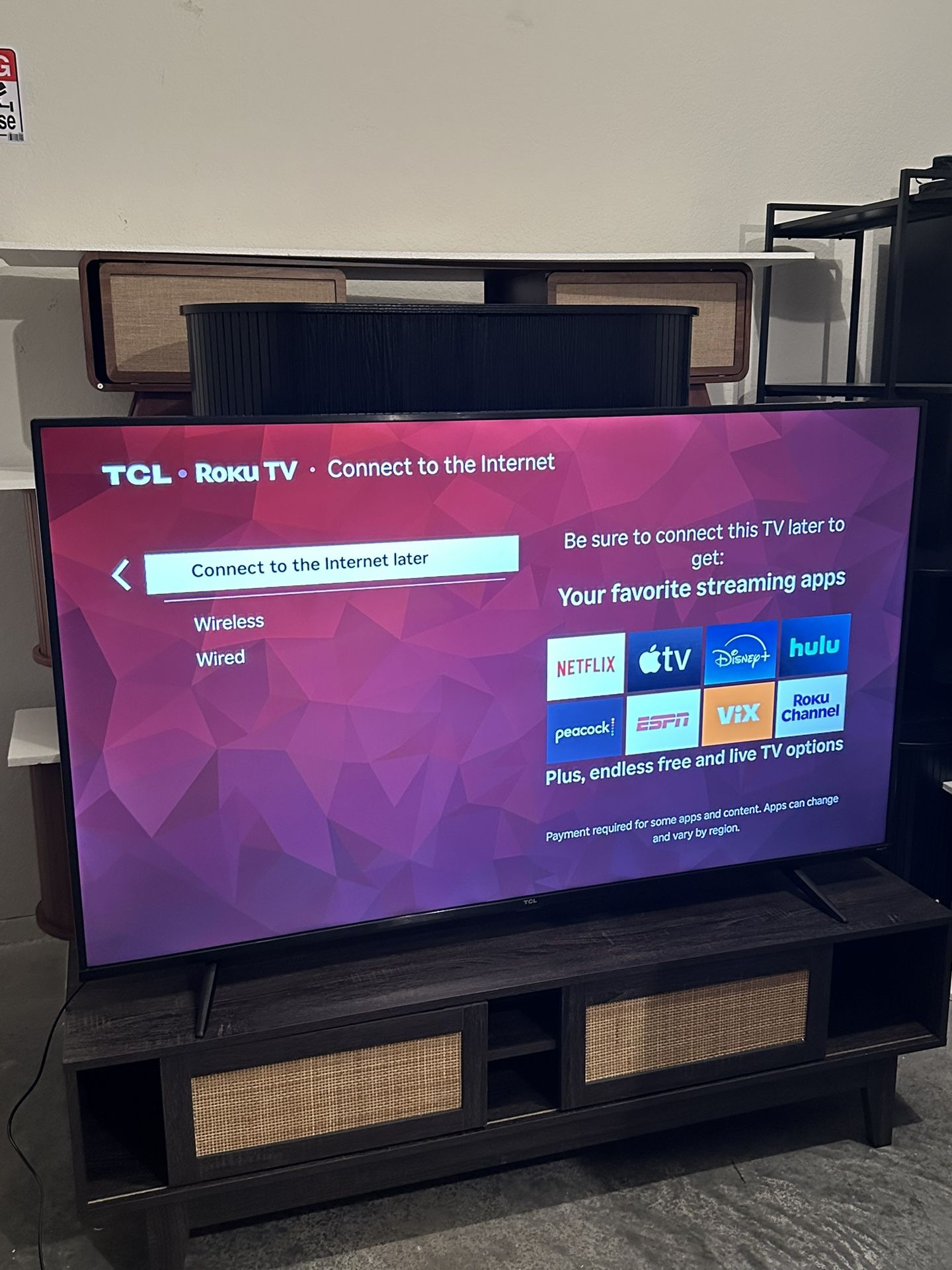 65” TCL Roku Smart TV – Like New (Model 65S431) | With Remote