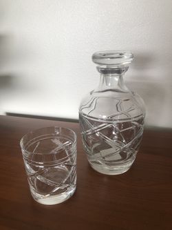 Ralph Lauren Whiskey Decanter + Glass