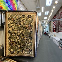 5x7 Area Rugs Carpet Rugs Traditional Design Thick Colors Black Green Beige 