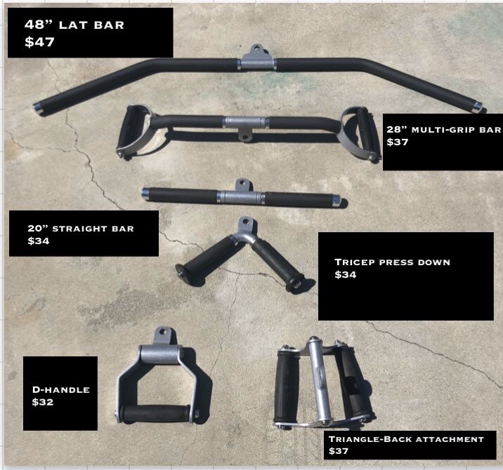 Gym ATTACHMENTS cable attachments NEW