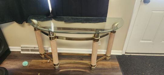 Glass tv stand
