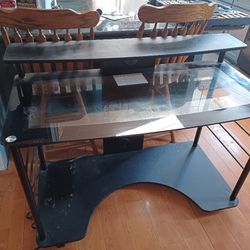 Desk with power cord 