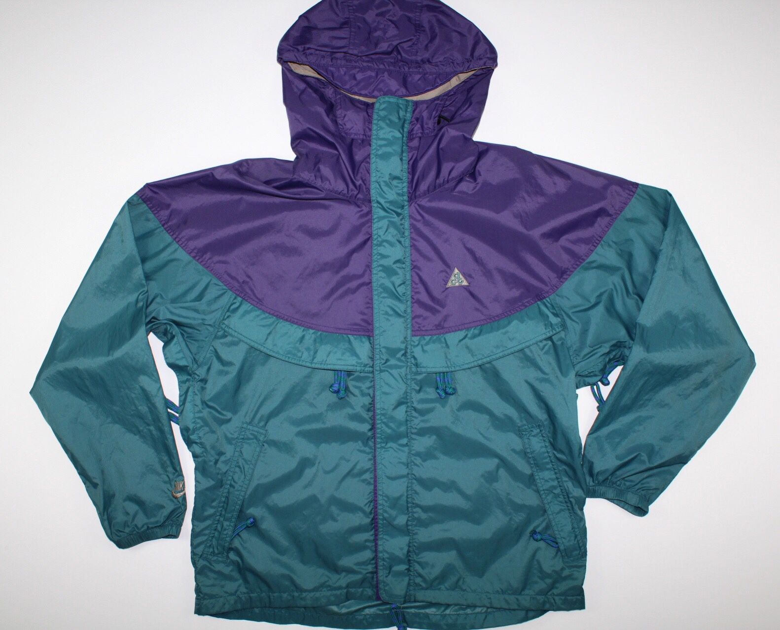 Vintage 90s Nike ACG Hooded Zip Up Windbreaker Jacket Medium All conditions outdoors