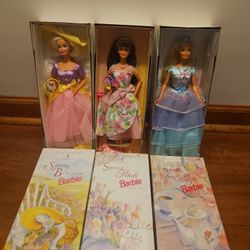 Barbie Avon Special Edition Spring Barbie Dolls First, Second, And Third In Series