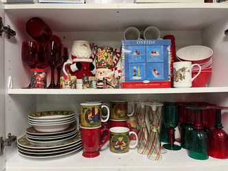 Moving sale-Christmas dishes and more