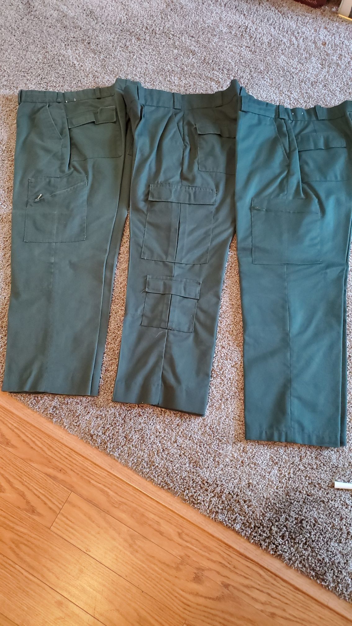 3 pairs of class B cargo uniform pants