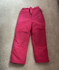 Kids Hot Pink Snow Pants (sz large, 10)